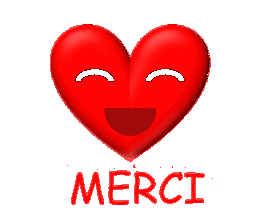 gif animé merci coeur